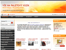 Tablet Screenshot of paletove-voziky.info